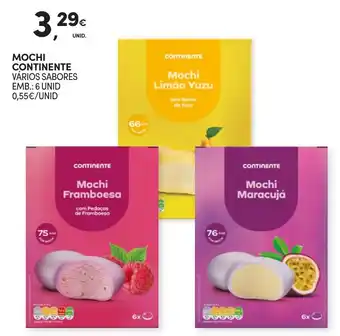 Mochi continente vários sabores