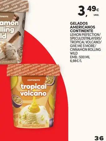 Continente gelados americanos continente promoção