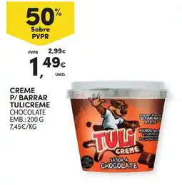 Continente Tulicreme creme p/ barrar sabor a chocolate promoção