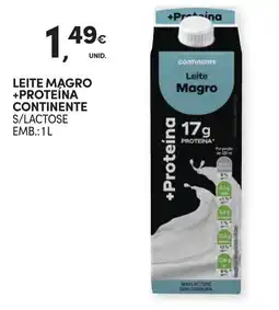 Continente Leite magro +proteína continente promoção