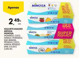 Continente Iogurte magro aroma mimosa promoção