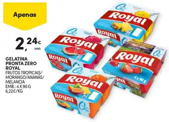 Continente Gelatina pronta zero royal promoção