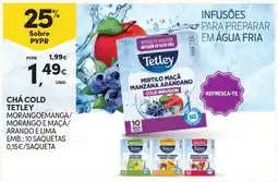 Continente Chá cold tetley promoção