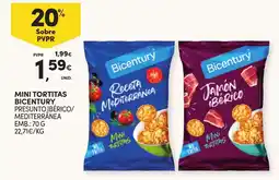 Continente Mini tortitas bicentury promoção