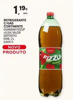 Continente Refrigerante c/gás continente guaraná fizzup promoção
