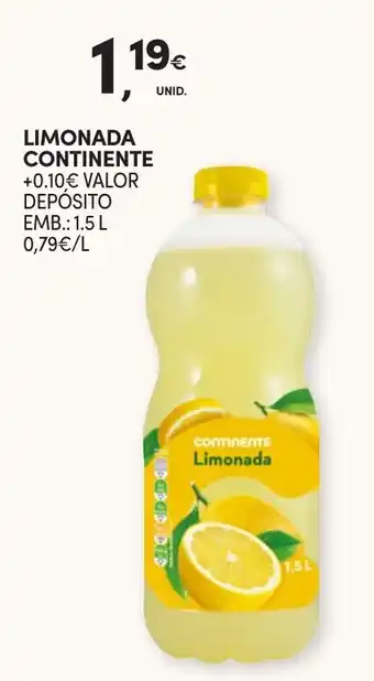 Continente Limonada continente promoção