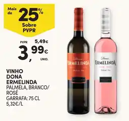 Continente Vinho dona ermelinda palmela, branco/ rosé promoção