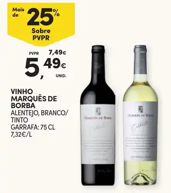 Continente vinho marquês de borba promoção