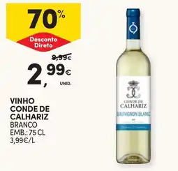 Continente Vinho conde de calhariz branco promoção