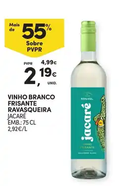 Continente Vinho branco frisante ravasqueira jacaré promoção
