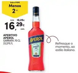 Continente Aperitivo aperol promoção