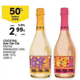 Continente Cocktail rin-tin-tin frutos vermelhos/ lima maracujá promoção
