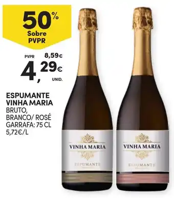 Continente Espumante Vinha Maria Bruto, Branco/Rosé promoção