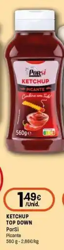 Intermarché Ketchup top down porsi picante promoção