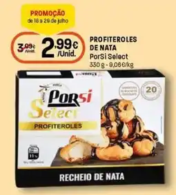 Intermarché Profiteroles de nata porsi select promoção