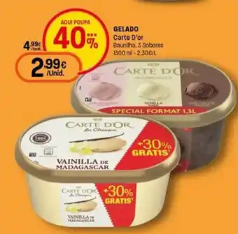 Intermarché Gelado carte d'or promoção