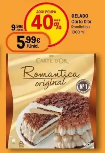 Intermarché Gelado carte d'or romântica promoção