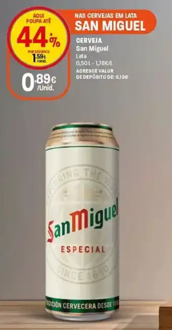 Intermarché Cerveja san miguel lata promoção