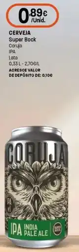 Intermarché Cerveja super bock coruja promoção