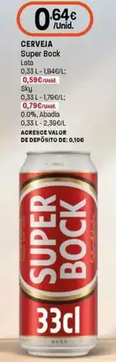 Intermarché Cerveja super bock promoção