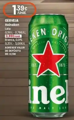 Intermarché Cerveja heineken lata promoção