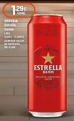 Intermarché Cerveja estrella damm lata promoção