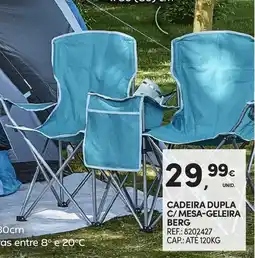 Continente Cadeira dupla c/mesa-geleira berg promoção