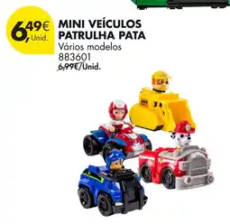 Pingo Doce Mini veículos patrulha pata promoção