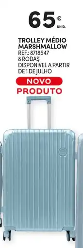 Continente Trolley médio marshmallow promoção