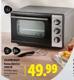 Lidl SILVERCREST Forno Elétrico 1300 W promoção