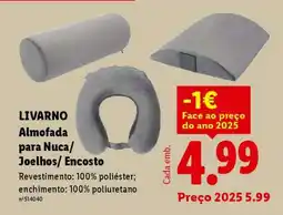 Lidl LIVARNO Almofada para Nuca/ Joelhos/ Encosto promoção