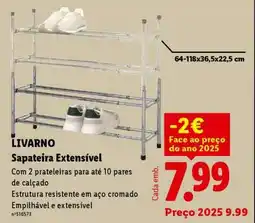Lidl LIVARNO Sapateira Extensível promoção