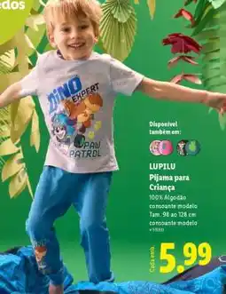 Lidl LUPILU Pijama para Criança promoção