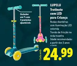Lidl LUPILU Trotinete com LED para Criança promoção
