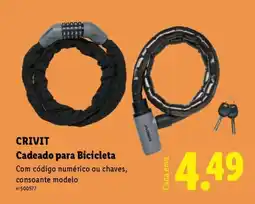 Lidl CRIVIT Cadeado para Bicicleta promoção