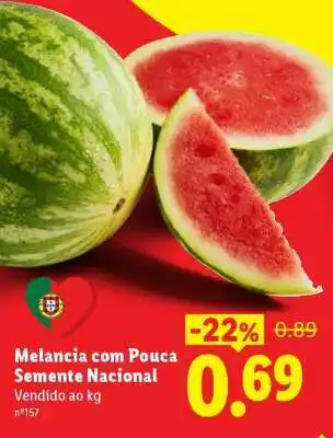 Lidl Melancia com Pouca Semente Nacional promoção