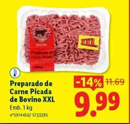 Lidl Preparado de Carne Picada de Bovino XXL promoção