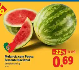 Lidl Melancia com Pouca Semente Nacional promoção