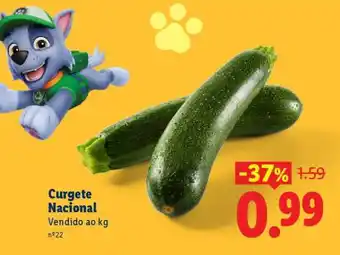 Lidl Curgete Nacional promoção
