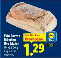 Lidl Pão Forma Rústico Rio Maior promoção