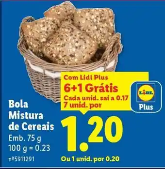 Lidl Bola Mistura de Cereais promoção