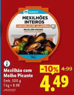 Lidl Mexilhão com Molho Picante promoção