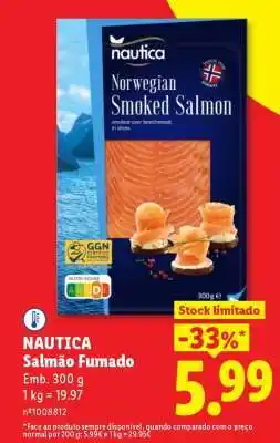 Lidl NAUTICA Salmão Fumado promoção