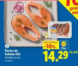 Lidl Postas de Salmão XXL promoção