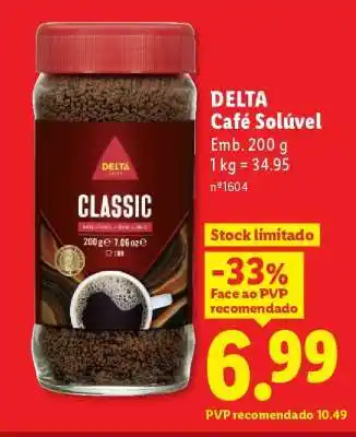 Lidl Delta Café Solúvel promoção