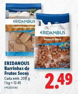Lidl Eridanous Barrinhas de Frutos Secos promoção