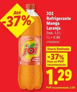 Lidl JOI Refrigerante Manga Laranja promoção