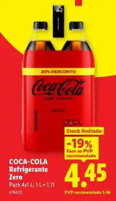 Lidl COCA-COLA Refrigerante Zero promoção