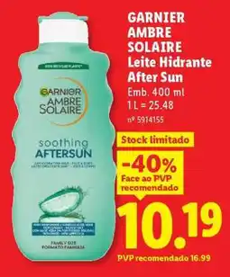 Lidl GARNIER Ambre Solaire Leite Hidratante After Sun promoção