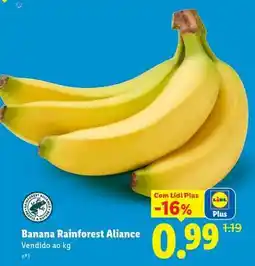 Lidl Banana Rainforest Aliance promoção